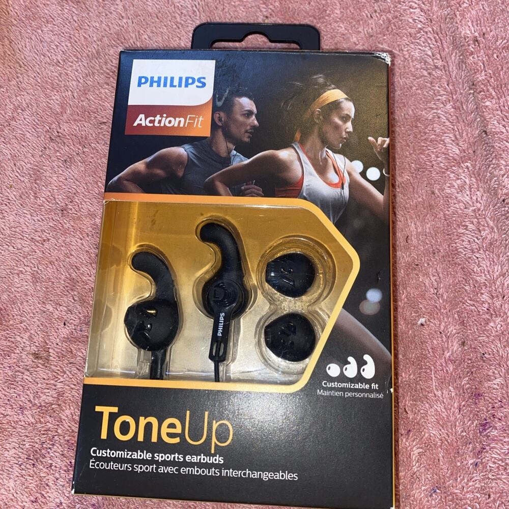 Genuine Philips Action Fit Earphones SHQ1300BLK